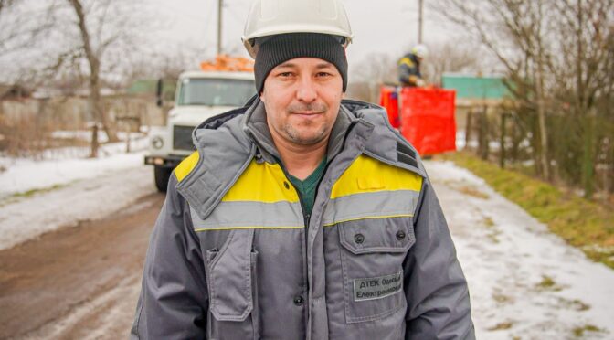 Ветеран-енергетик повернувся до роботи після поранення