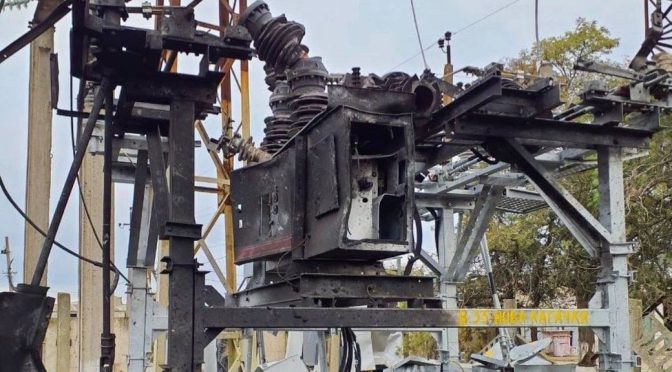 Наслідки нічної атаки на енергетичну інфраструктуру Одещини